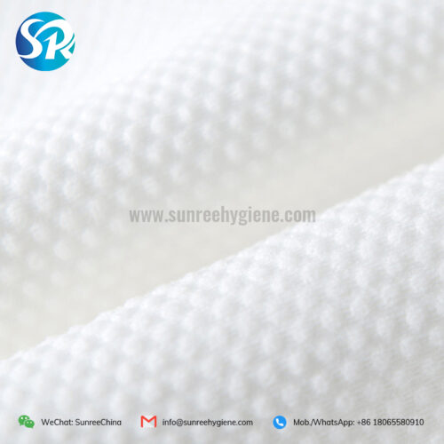 embossed 100% viscose spunlace nonwoven fabric