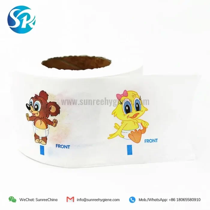 SRPT003 printed tissue paper frontal tape